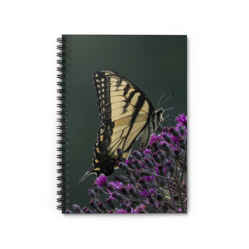Butterfly Spiral Notebook -- Tiger Swallowtail Insect Journal -- Nature Design -- Pretty Lined Notepad -- Nature Lover Gift -- School Supplies -- Stationery Set